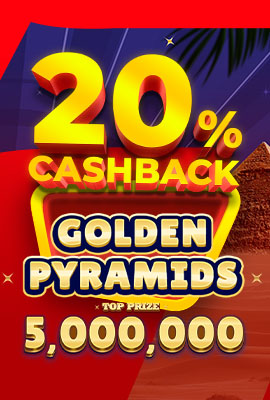 20% Cashback Golden Pyramids